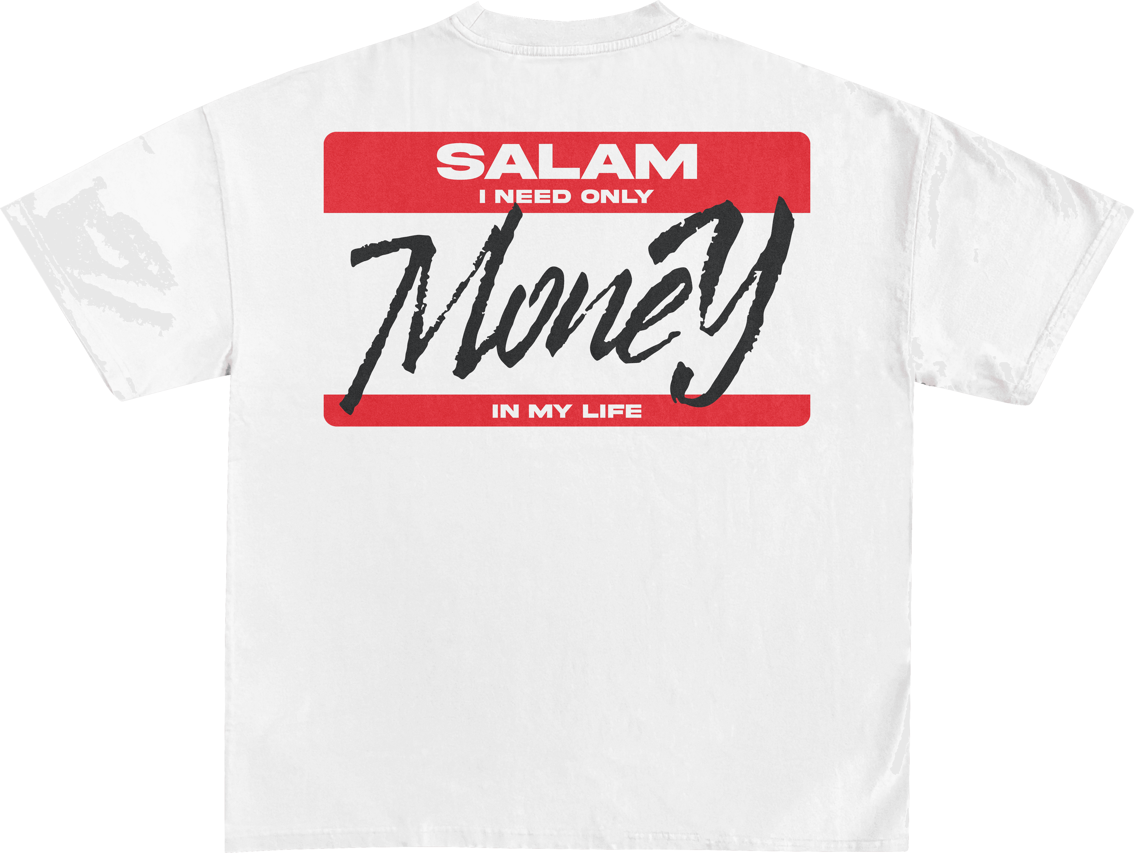 Money White T-Shirt view 2